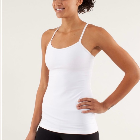 Lululemon White Power Y Tank Top - Picture 3 of 5